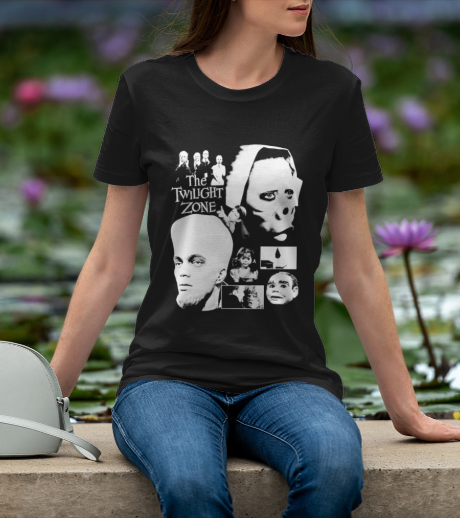The Twilight Zone Rod Serling Sci Fi Collage T-Shirt