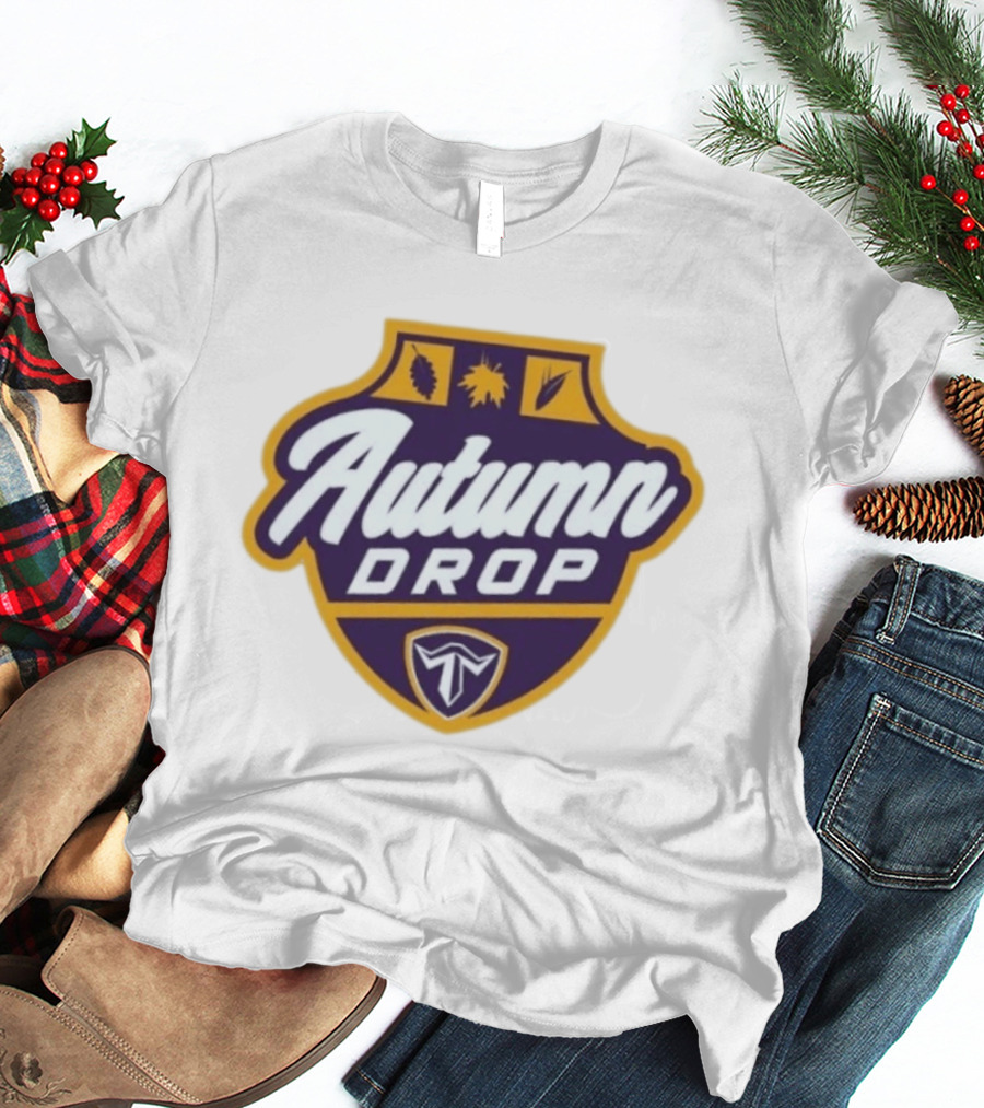 Autumn Drop 2026 Fall Seasonal Leaf And Shield T-Shirt