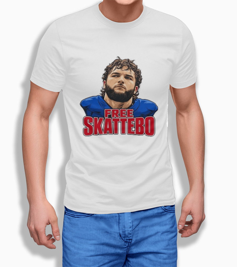 New York Giants Number 44 Cameron Skattebo Free Skattebo T-Shirt