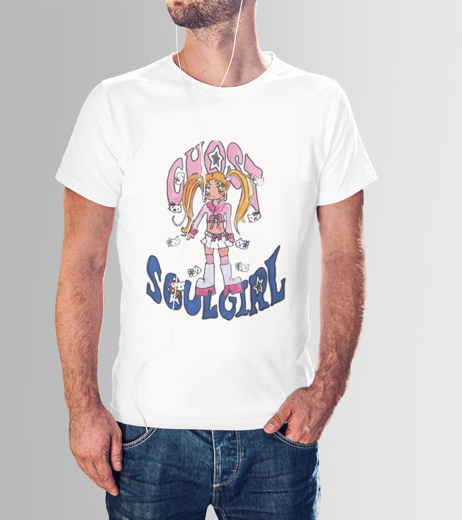 Ghost Soulgirl Anime Star Aesthetic Kawaii Girl T-Shirt