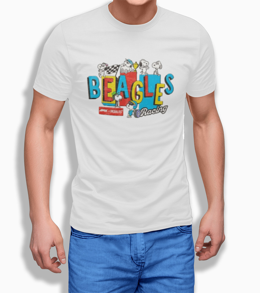 Peanuts Beagles Racing Snoopy F1 Formula One T-Shirt