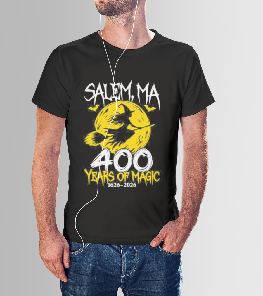 Salem MA 400 Years Of Magic 1626 2026 Anniversary T-Shirt