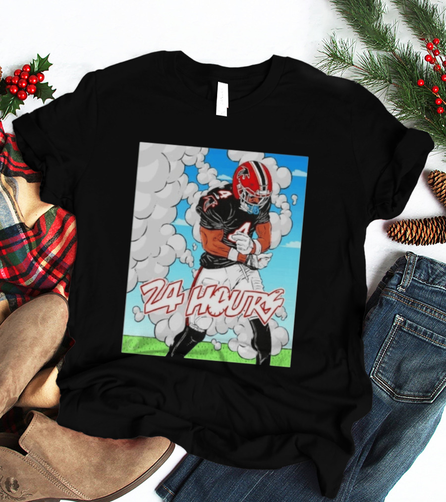 Atlanta Falcons 24 Hours Number 4 Player Game Day Action T-Shirt