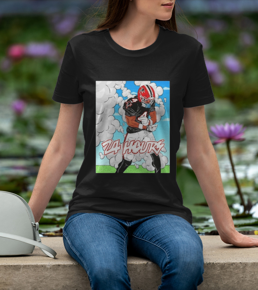 Atlanta Falcons 24 Hours Number 4 Player Game Day Action T-Shirt