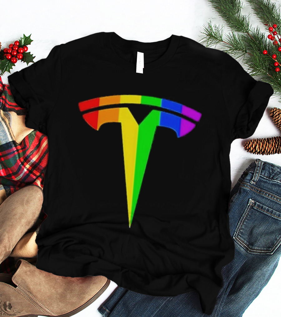 LGBT Rainbow Tesla T-Shirt
