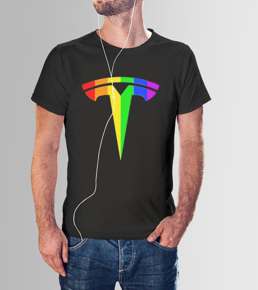 LGBT Rainbow Tesla T-Shirt