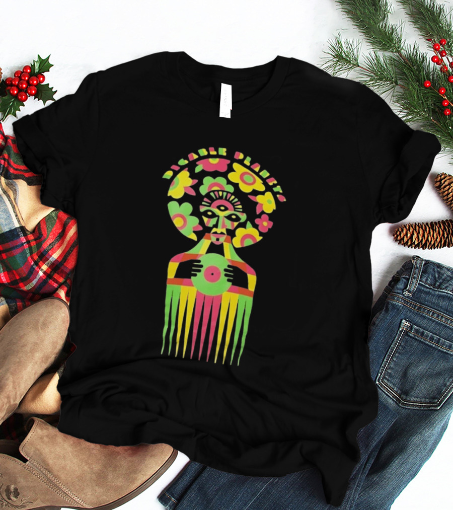 Digable Planets Floral Afro Pick Psychedelic 90s Hip Hop T-Shirt