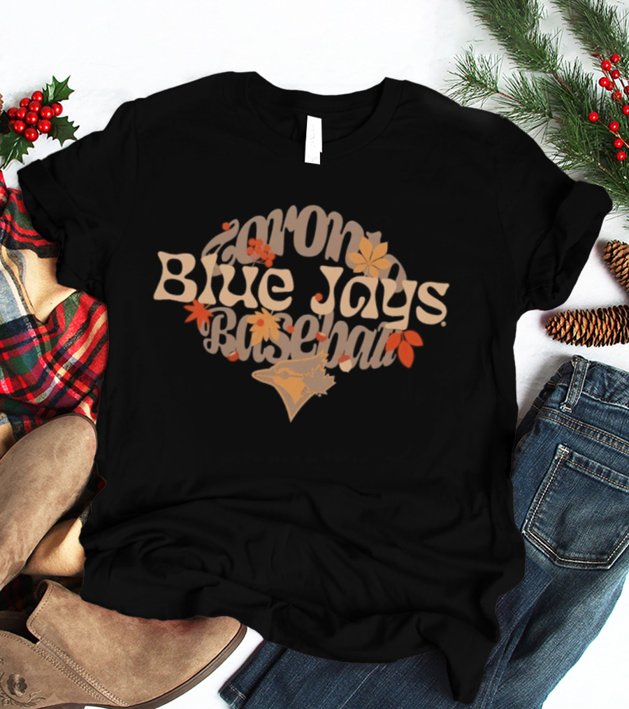 Toronto Blue Jays Autumn Leaves Baseball T-Shirt