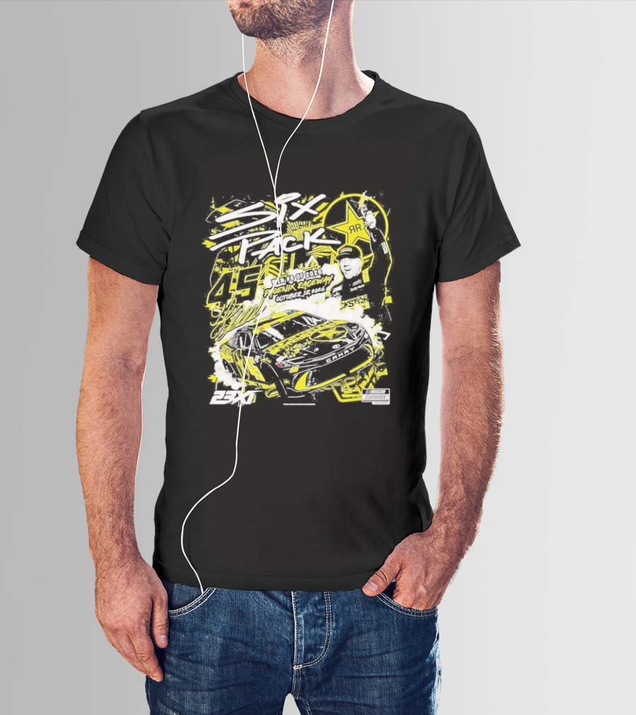 Phoenix Raceway 2026 Tyler Reddick 23XI Racing Six Pack Win 45 T-Shirt