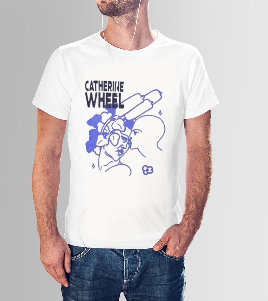 Catherine Wheel I Want To Walk On Air Alternative Rock Abstract Blue T-Shirt