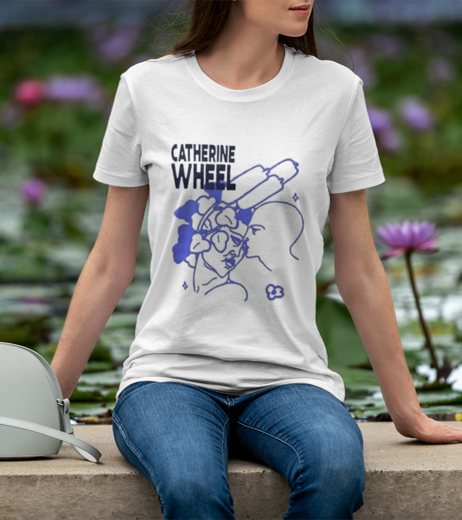 Catherine Wheel I Want To Walk On Air Alternative Rock Abstract Blue T-Shirt