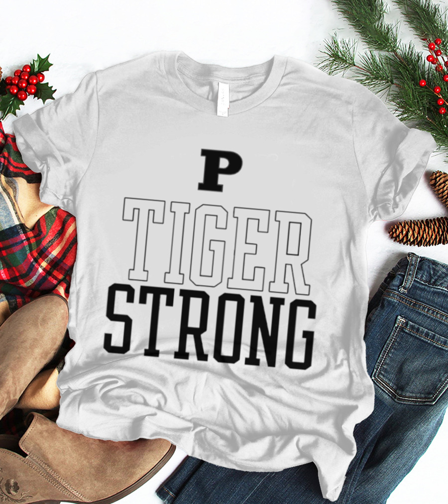 P Tiger Strong School Spirit Team Pride T-Shirt