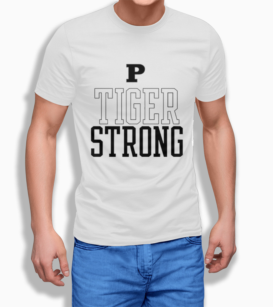P Tiger Strong School Spirit Team Pride T-Shirt
