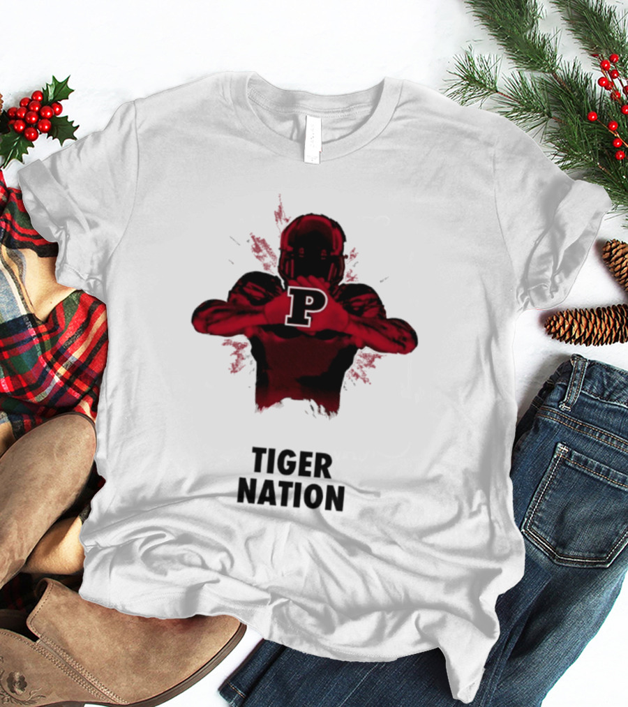 Tiger Nation Football Player With P T-Shirt