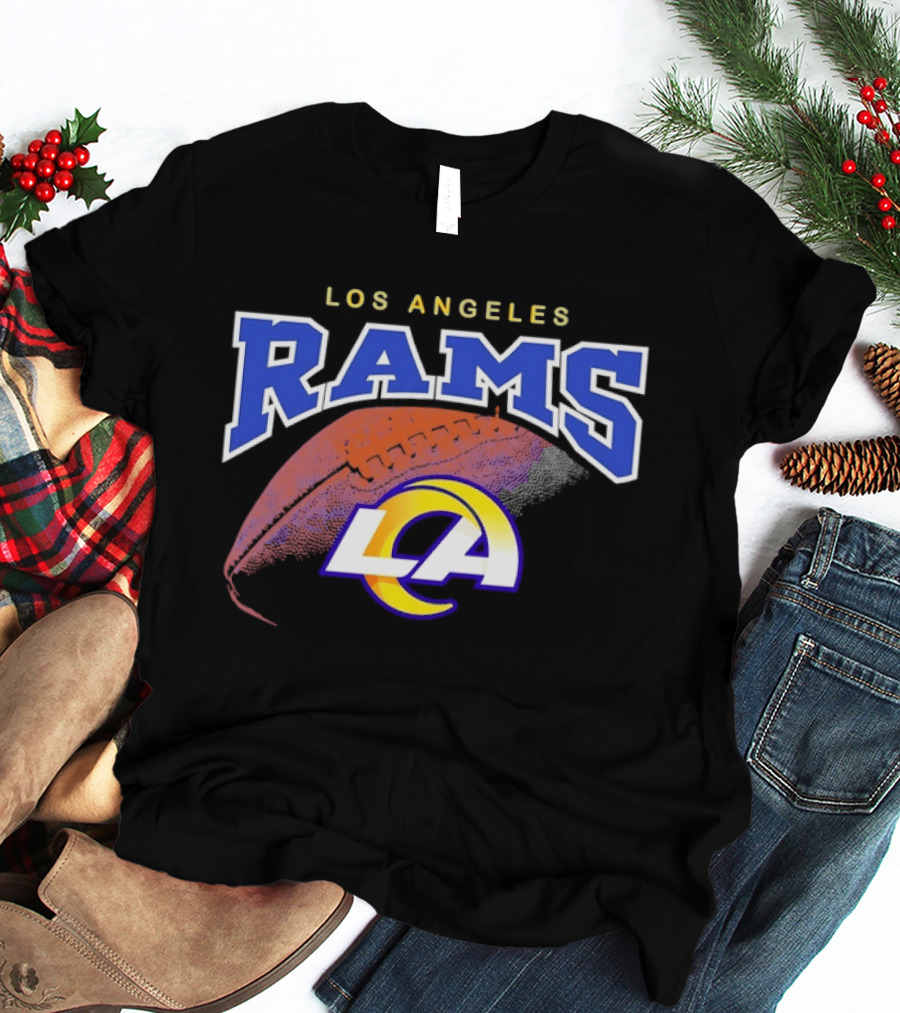 Los Angeles Rams LA Football Feather T-Shirt