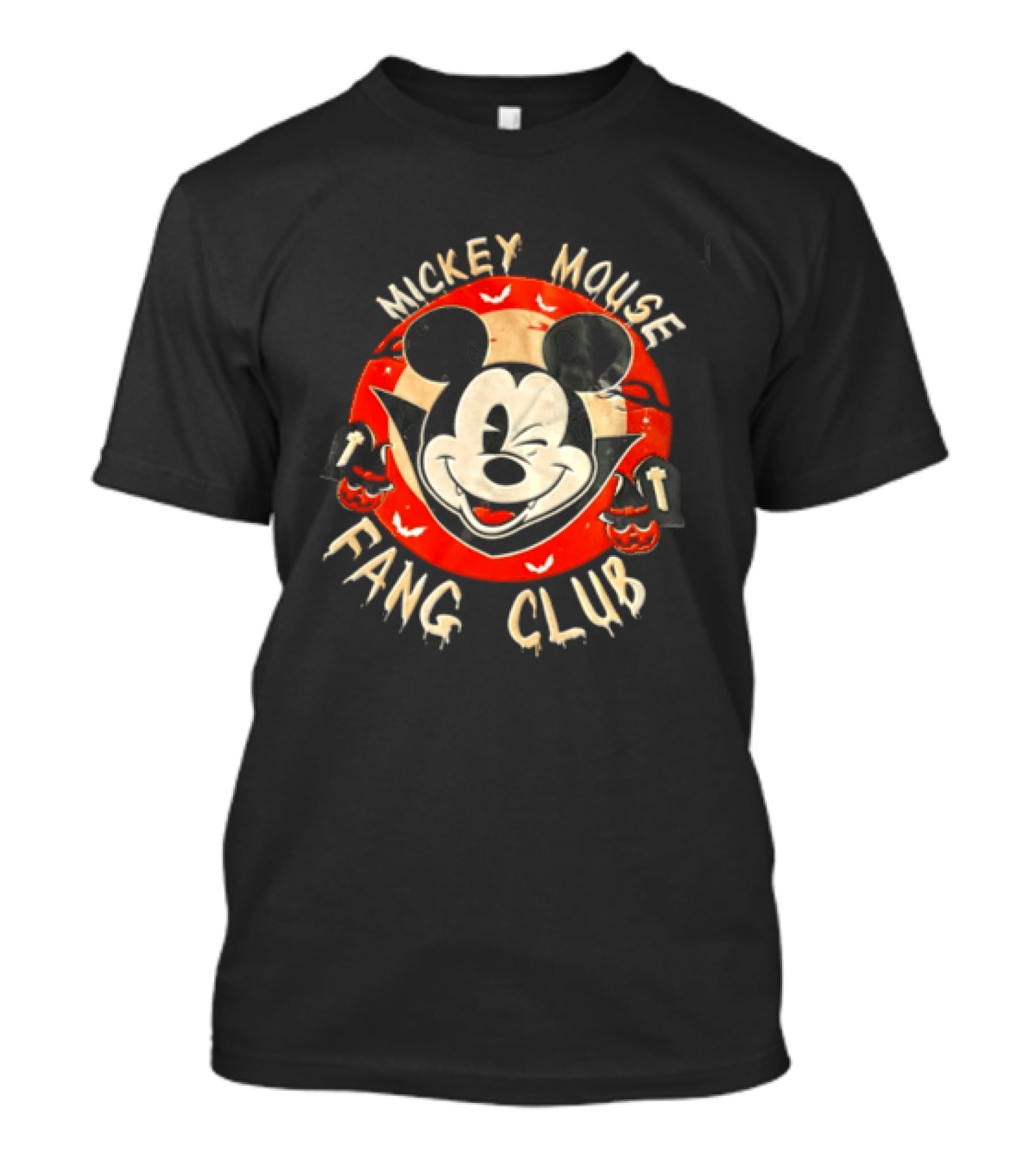 Mickey Mouse Fang Club Vampire Halloween Disney T-Shirt