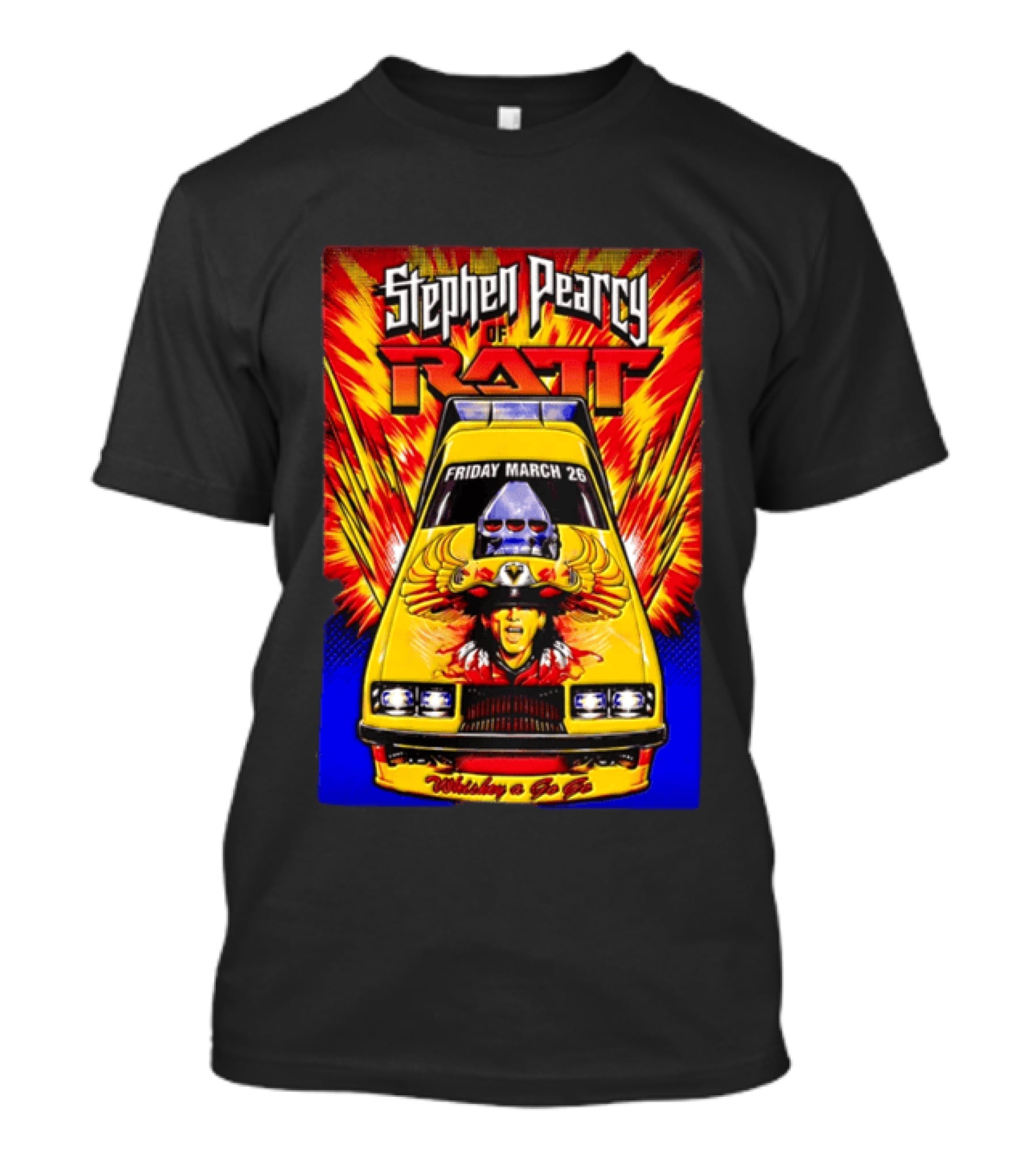 Stephen Pearcy Of Ratt Live Performance Friday March 26 At Whiskey A Go Go T-Shirt