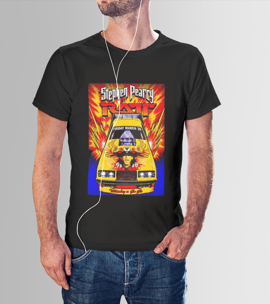 Stephen Pearcy Of Ratt Live Performance Friday March 26 At Whiskey A Go Go T-Shirt