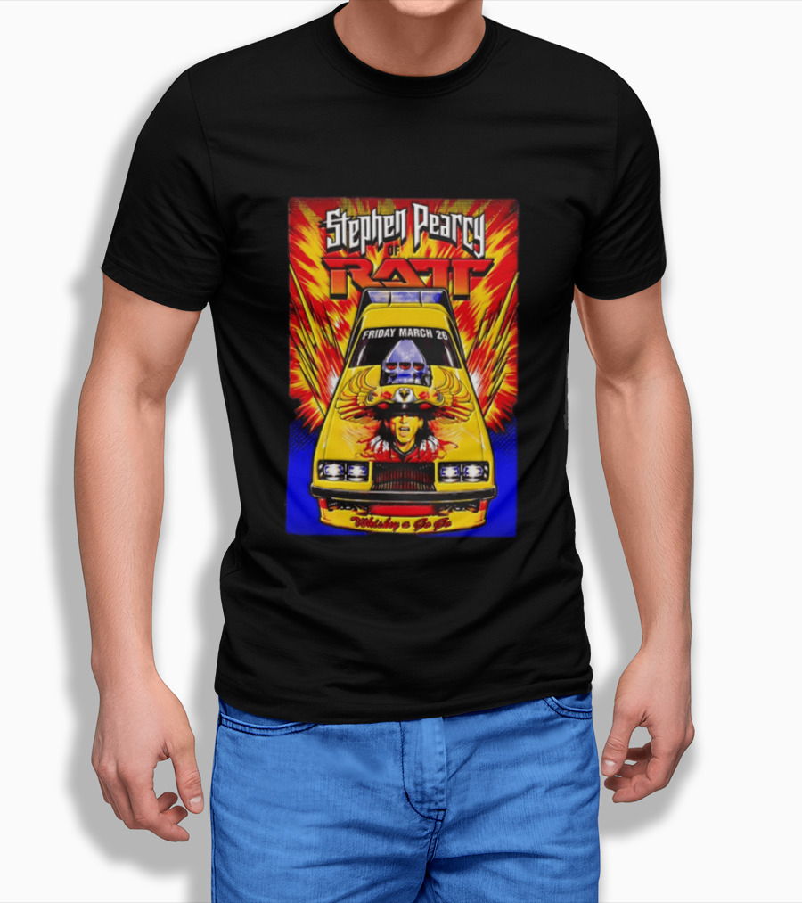 Stephen Pearcy Of Ratt Live Performance Friday March 26 At Whiskey A Go Go T-Shirt
