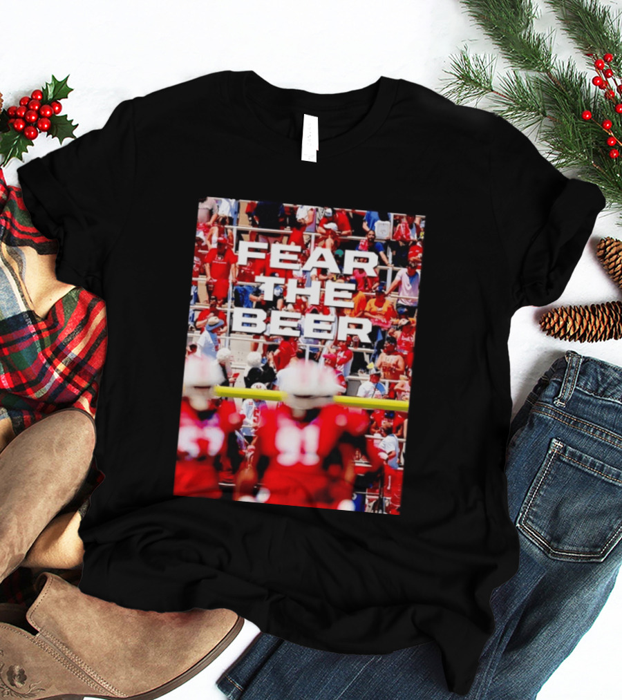 Fear The Beer Football Tailgate Stadium Crowd T-Shirt
