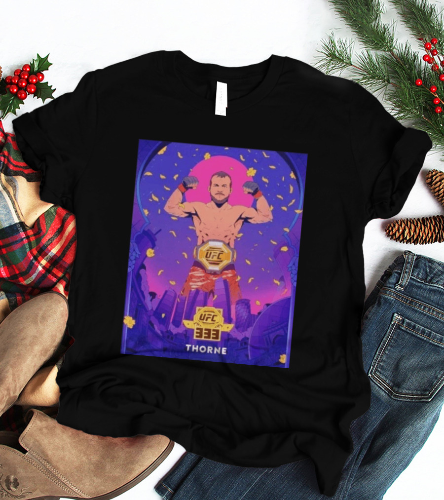UFC 333 Champion Thorne MMA Victory Petr Yan Vs. Merab Dvalishvili T-Shirt