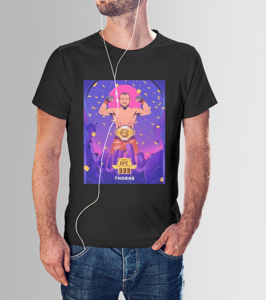 UFC 333 Champion Thorne MMA Victory Petr Yan Vs. Merab Dvalishvili T-Shirt