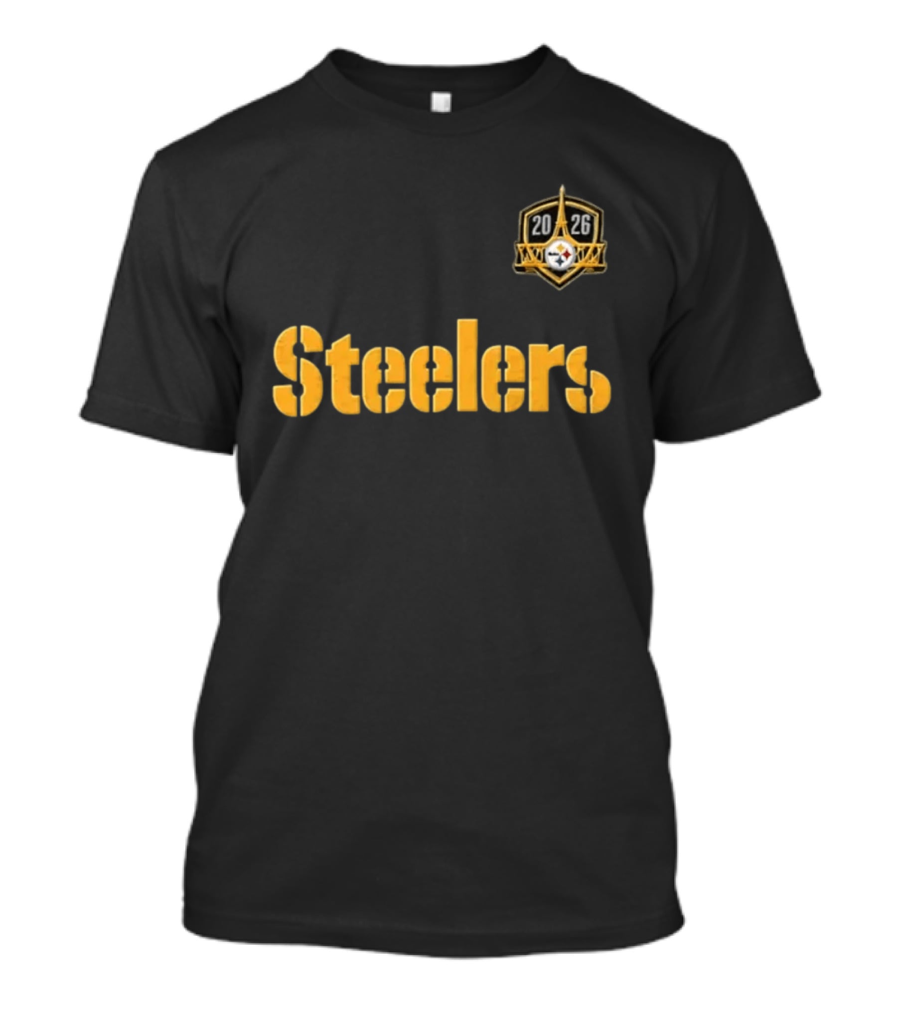 Pittsburgh Steelers Eiffel Tower 2026 Paris Game Event T-Shirt
