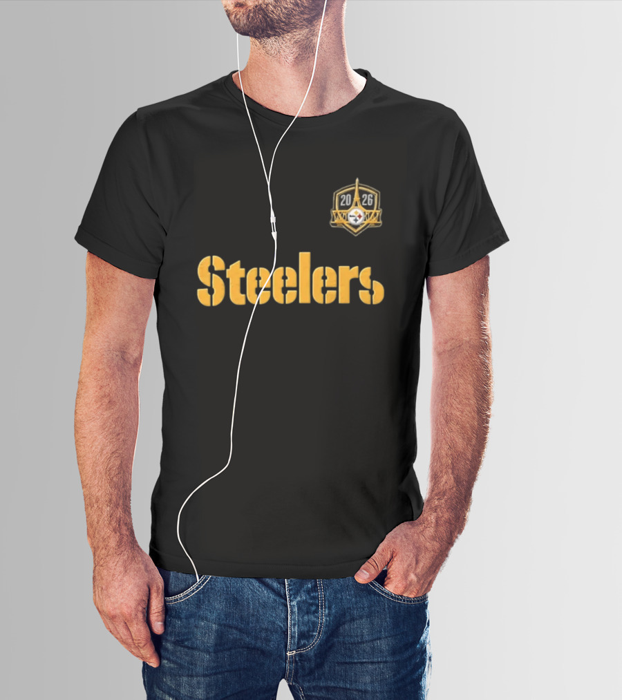 Pittsburgh Steelers Eiffel Tower 2026 Paris Game Event T-Shirt