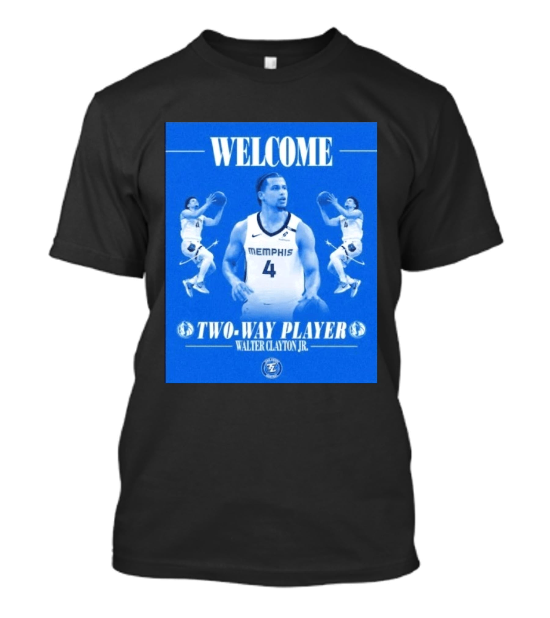 Welcome Two Way Player Walter Clayton Jr Memphis Basketball T-Shirt
