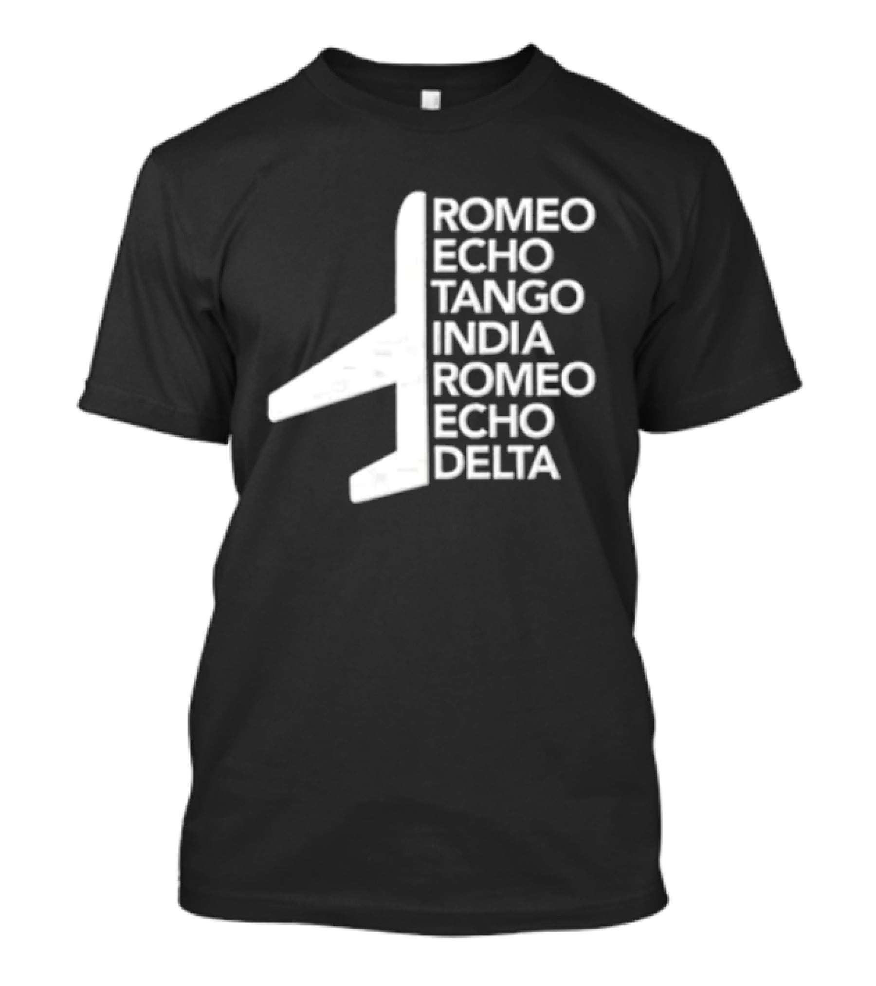 Romeo Echo Tango India Romeo Echo Delta Airplane Phonetic Alphabet T-Shirt
