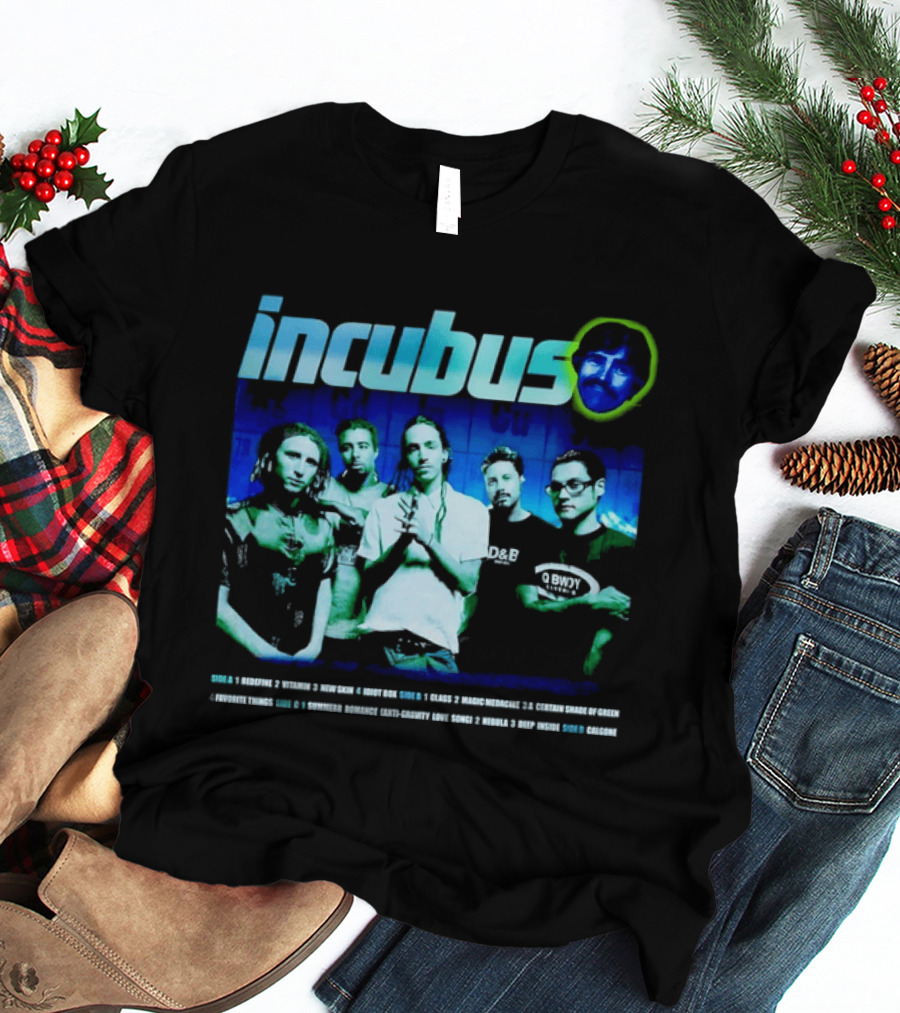 Incubus SCIENCE Album Tracklist With Band Members In Alternative Rock T-Shirt