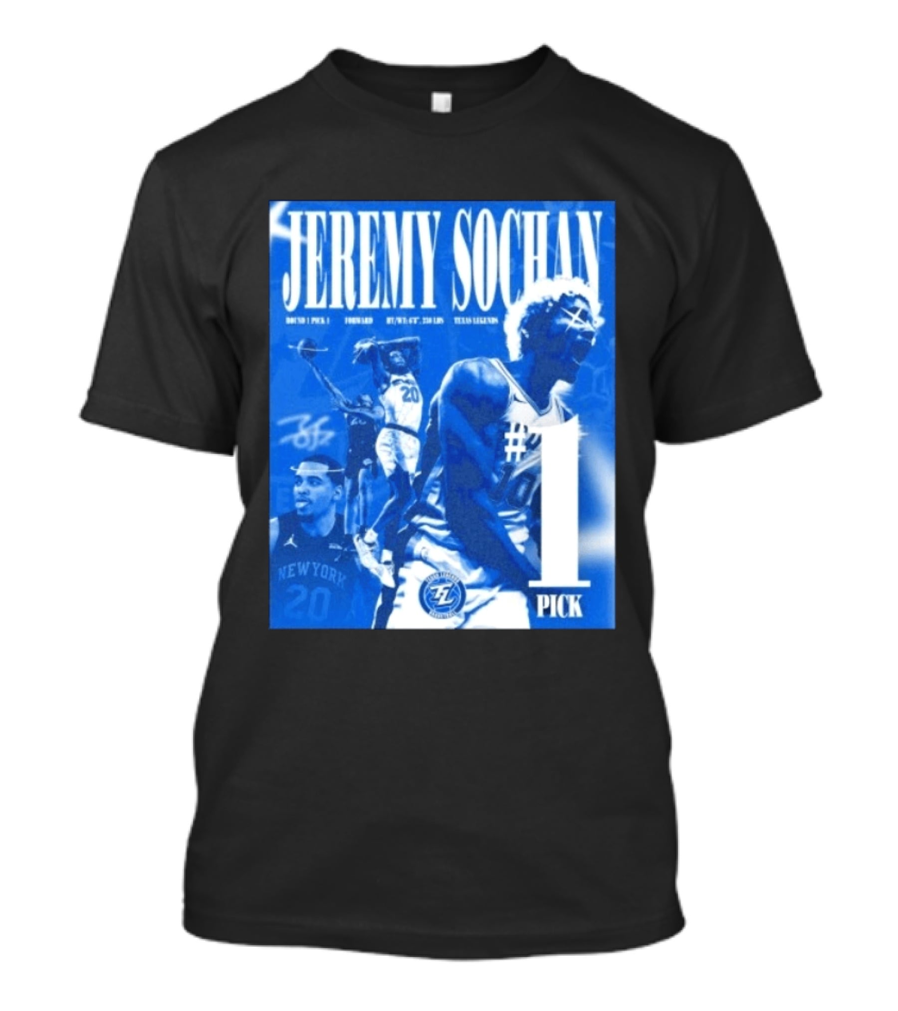 Jeremy Sochan No. 1 Pick 2026 NBA G League Draft Texas Legends T-Shirt