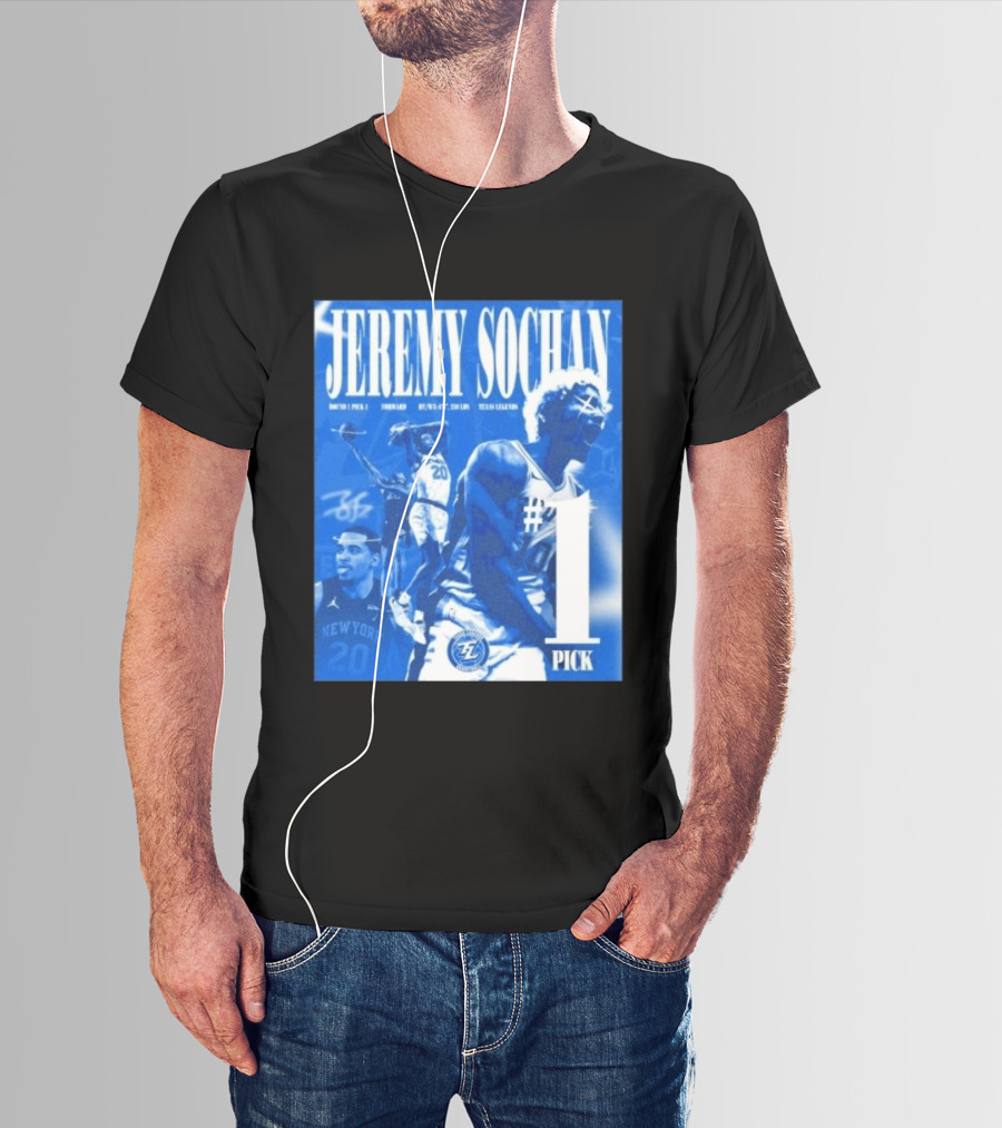 Jeremy Sochan No. 1 Pick 2026 NBA G League Draft Texas Legends T-Shirt