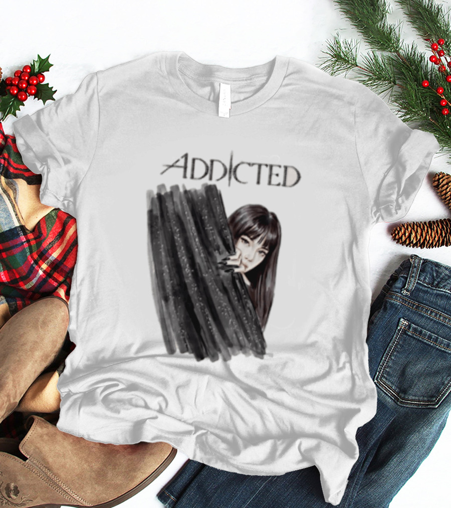 Addicted Dark Aesthetic Woman Steph Blum Mysterious Attraction T-Shirt