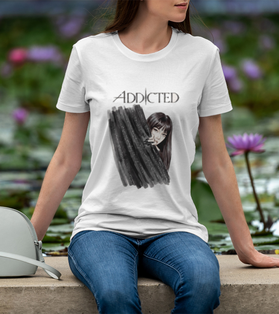 Addicted Dark Aesthetic Woman Steph Blum Mysterious Attraction T-Shirt