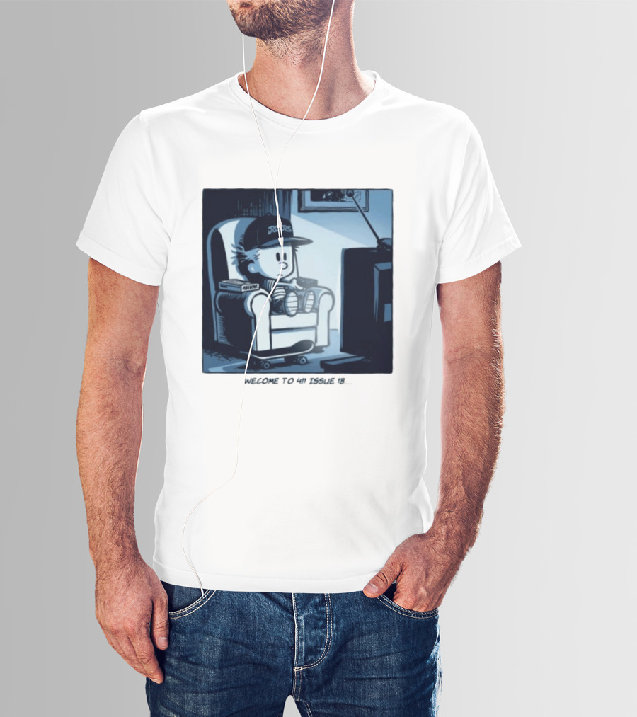 Calvin 411 Issue 18 90s Nostalgia Skateboarding Youth T-Shirt