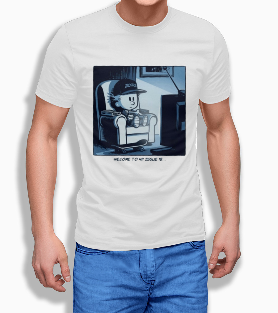 Calvin 411 Issue 18 90s Nostalgia Skateboarding Youth T-Shirt
