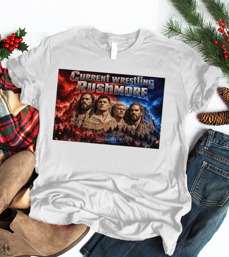 Current Wrestling Rushmore @uscfan981 T-Shirt