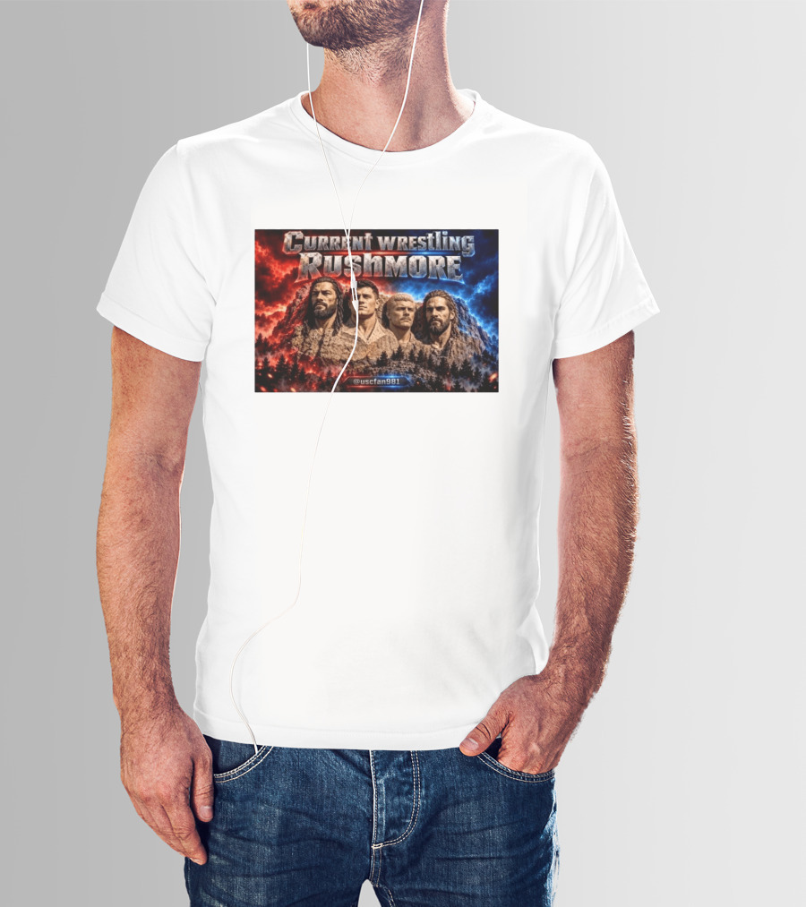 Current Wrestling Rushmore @uscfan981 T-Shirt