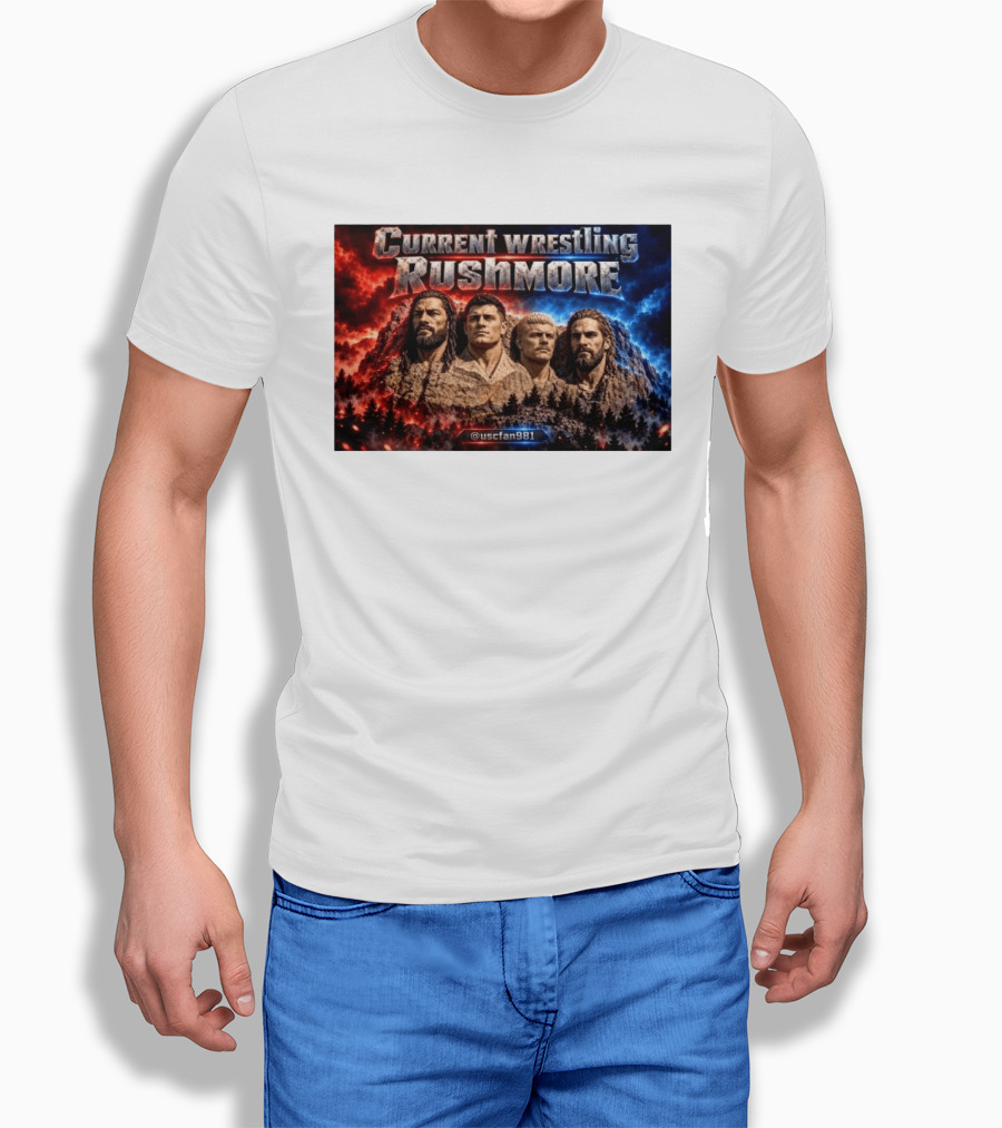 Current Wrestling Rushmore @uscfan981 T-Shirt