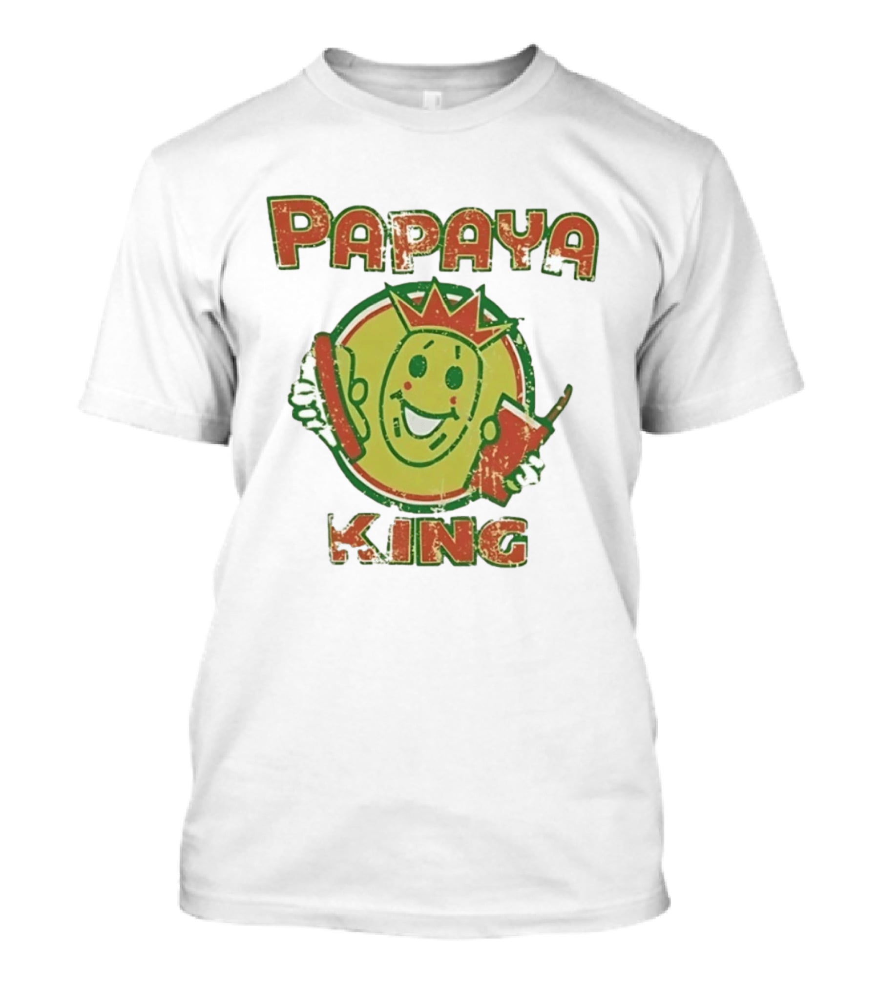 Distressed Papaya King Icon Vintage New York City T-Shirt