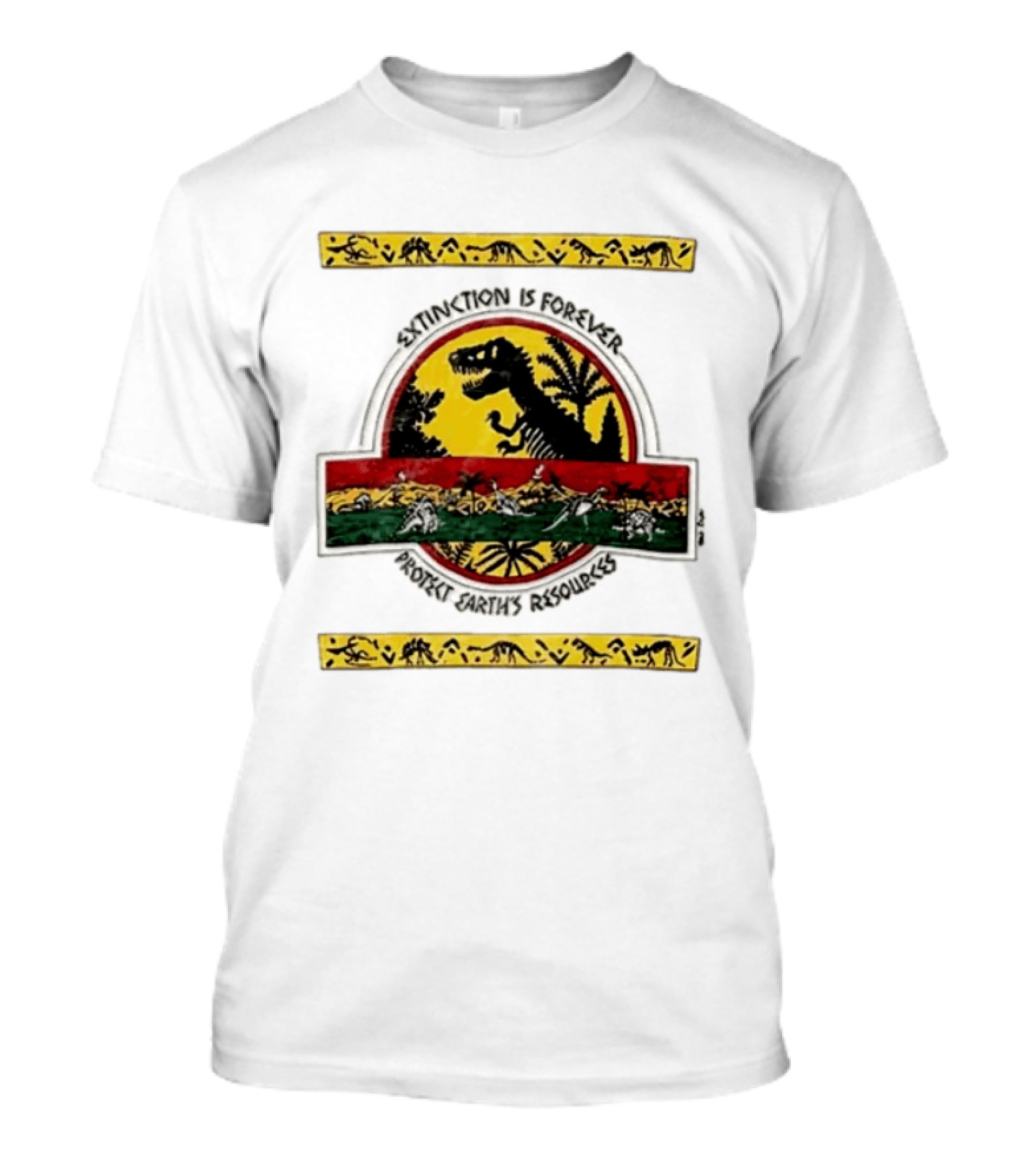 Extinction Is Forever Dinosaur Protect Earth's Resources T-Shirt