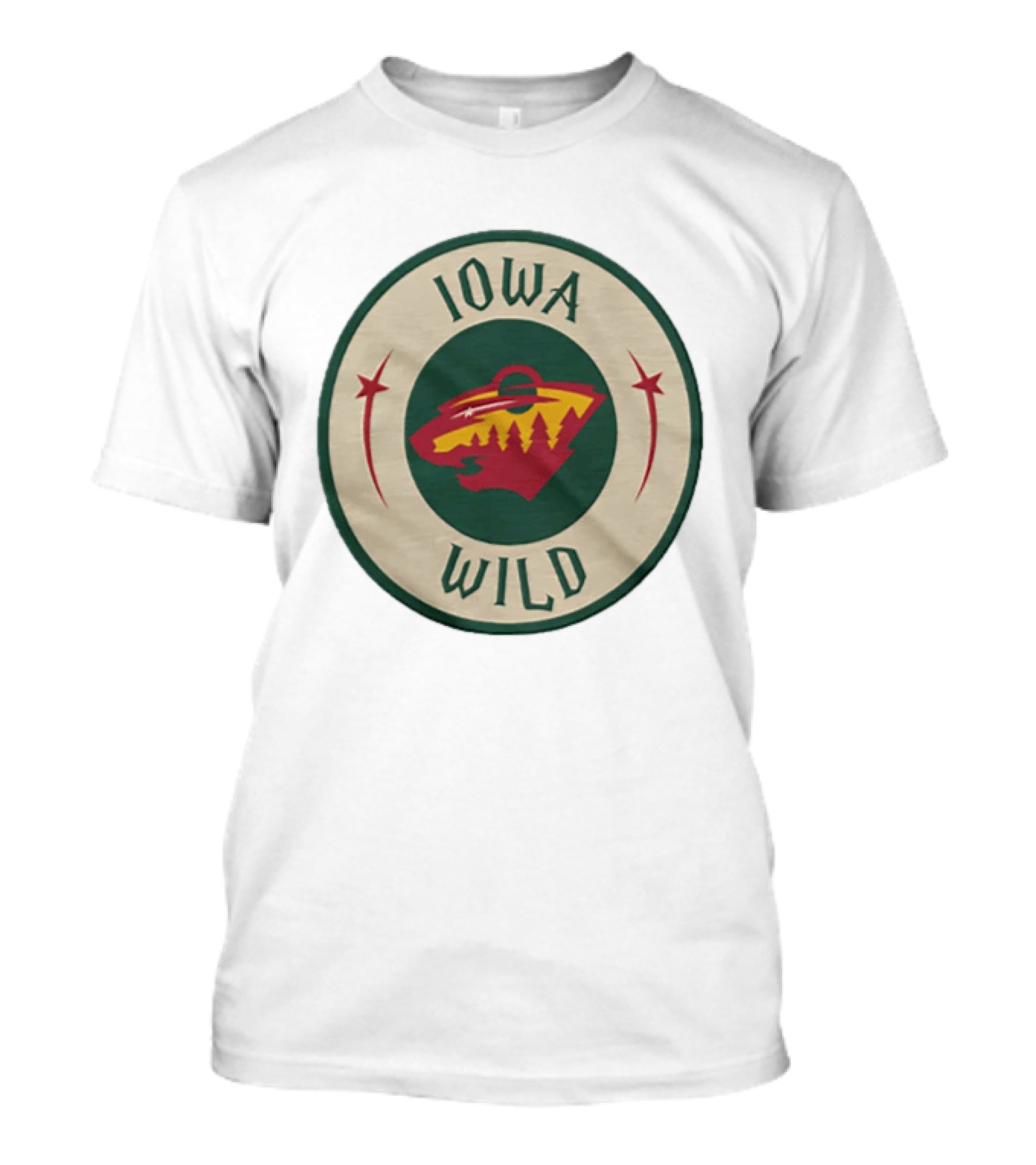 Iowa Wild AHL Hockey Team Circle T-Shirt