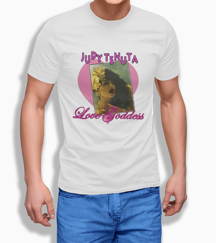 Judy Tenuta Love Goddess Comedian Iconic Heart Photo T-Shirt