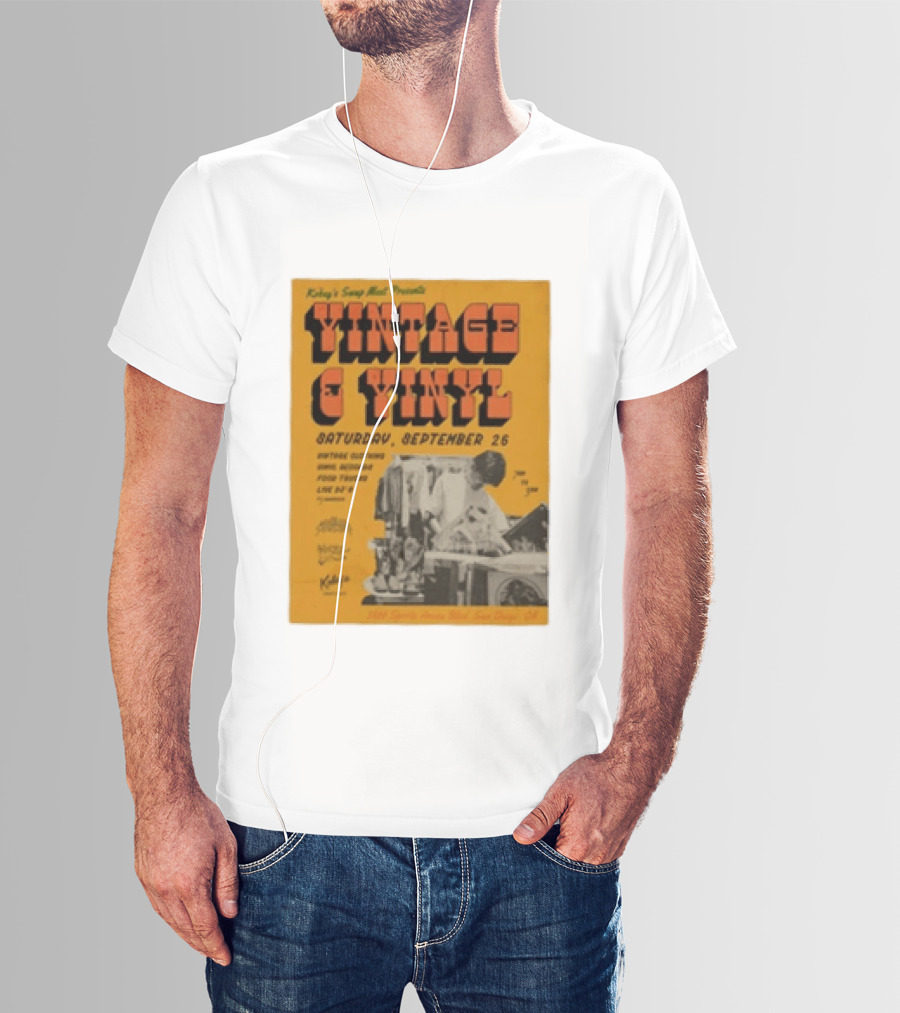Kobey's Swap Meet Presents Vintage And Vinyl Event San Diego September 26 T-Shirt
