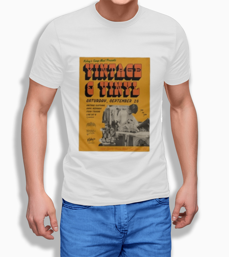 Kobey's Swap Meet Presents Vintage And Vinyl Event San Diego September 26 T-Shirt