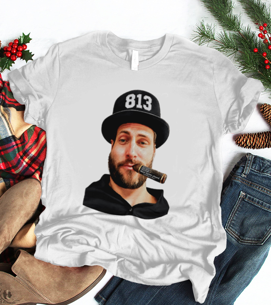 Matthias Plachta 813 Hat And Cigar Most Games Played T-Shirt