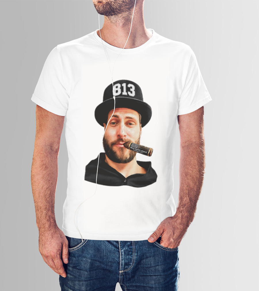 Matthias Plachta 813 Hat And Cigar Most Games Played T-Shirt