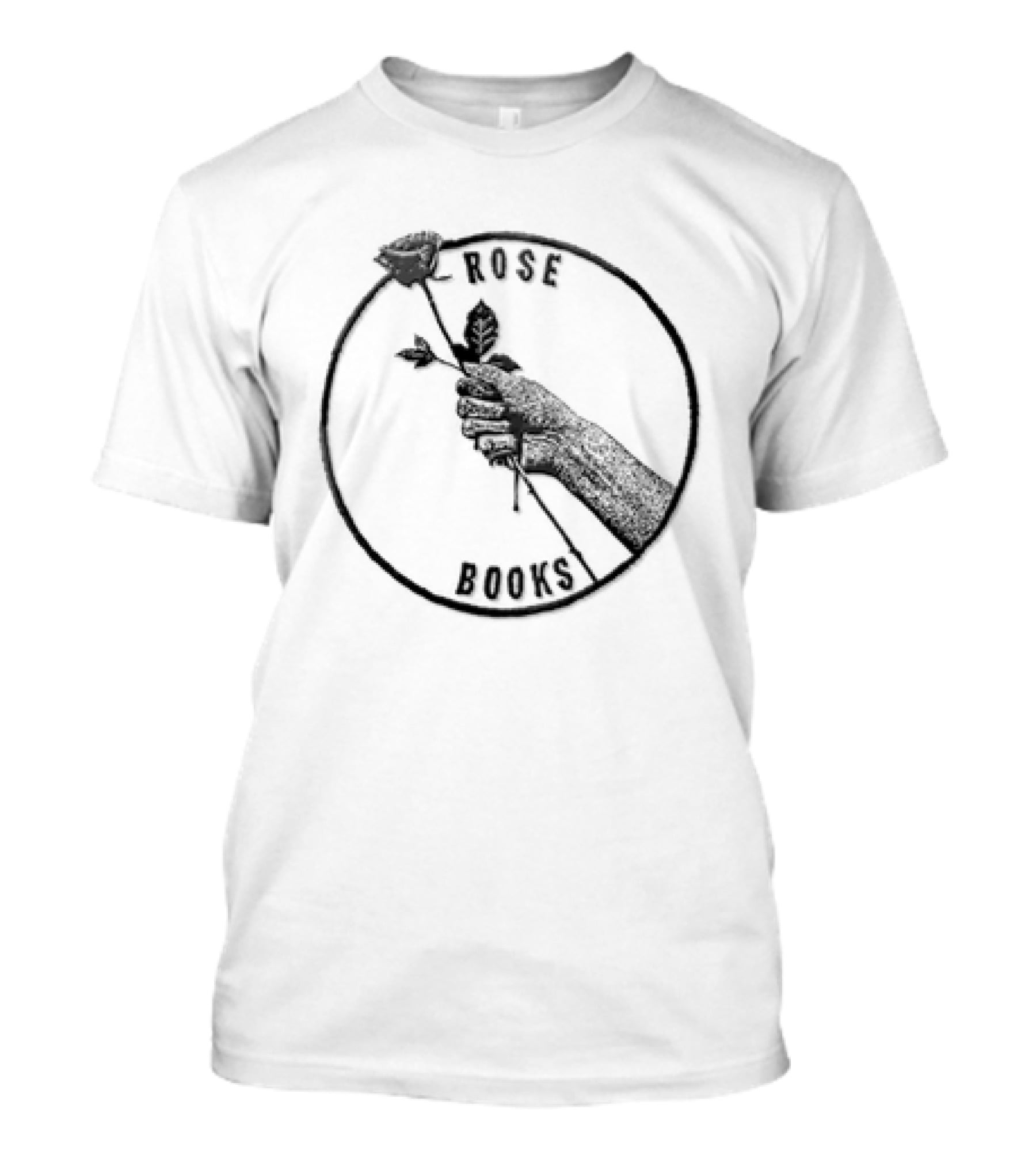 Rose Books Hand Holding Single Rose T-Shirt