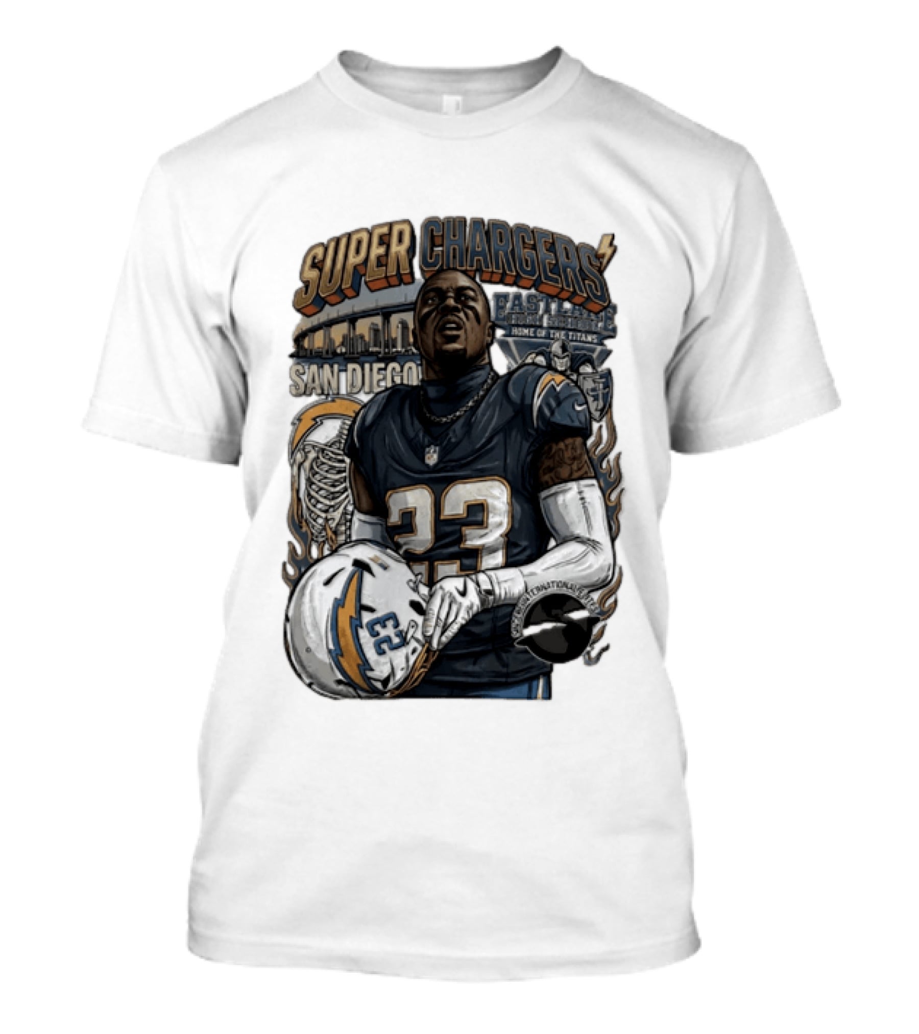 Super Chargers Eastlake High School Titans Number 23 San Diego T-Shirt